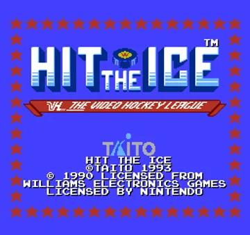 Hit the Ice (USA) (Proto 1) screen shot title